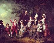 Johann Zoffany Paisaje con un grupo de familia Spain oil painting artist